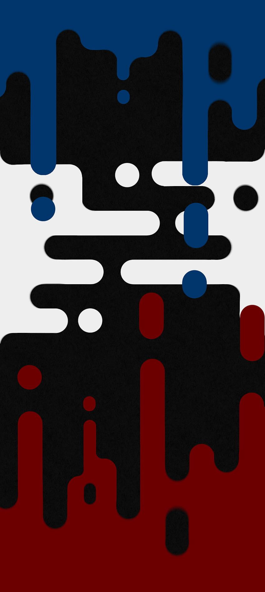 850x1896 Droplets, red, symbol, flag, blue, modern, white, design, black, dark, drawing, american flag HD phone wallpaper