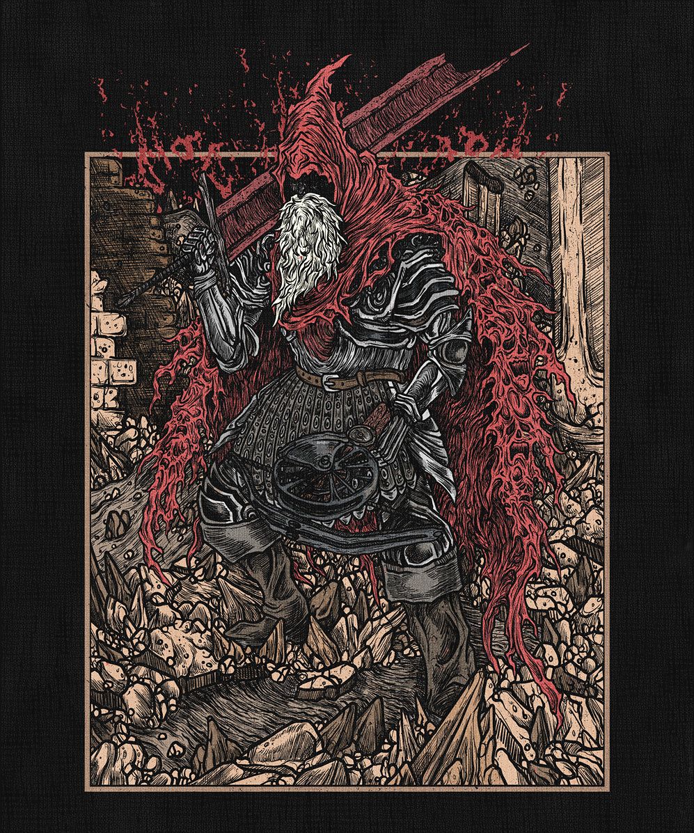 997x1197 Slave Knight Gael Grim Double Sided T Shirt