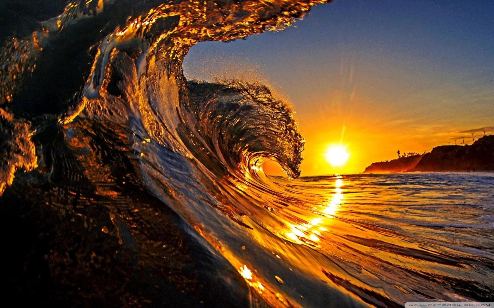 Sunset Wave Wallpapers - Top Free Sunset Wave Backgrounds - WallpaperAccess