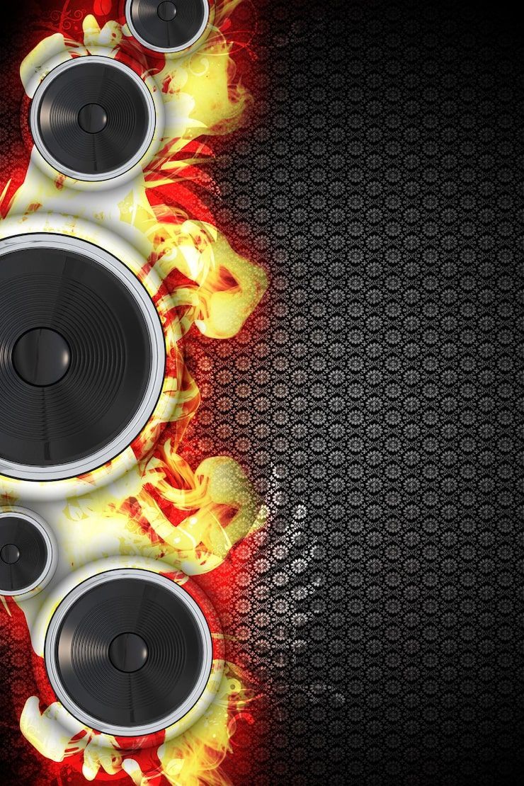 740x1110 Dj speaker background Image
