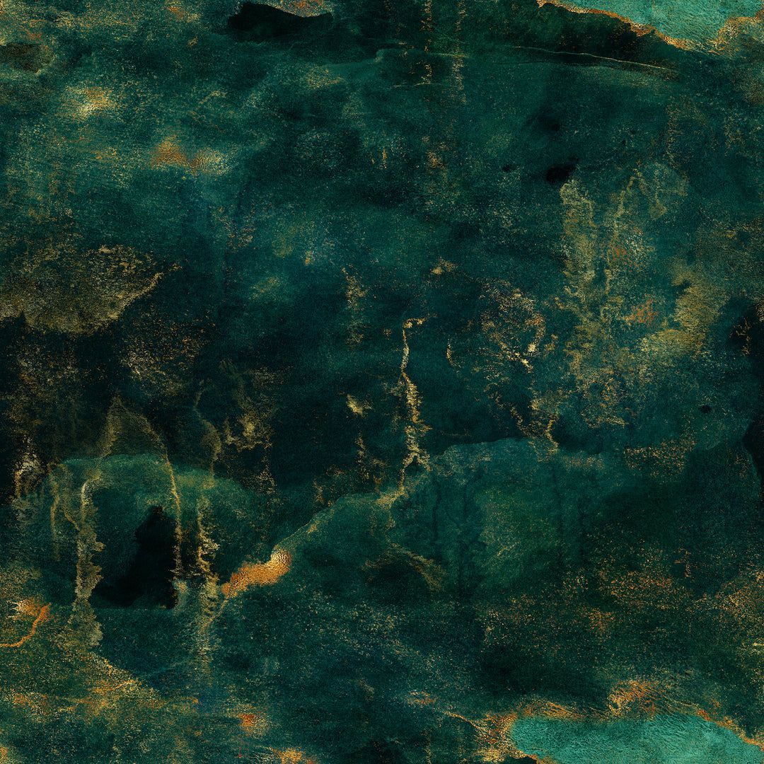 1080x1080 Dark Green Moody Wallpaper, Marble Like Wallpaper. Renter Friendly