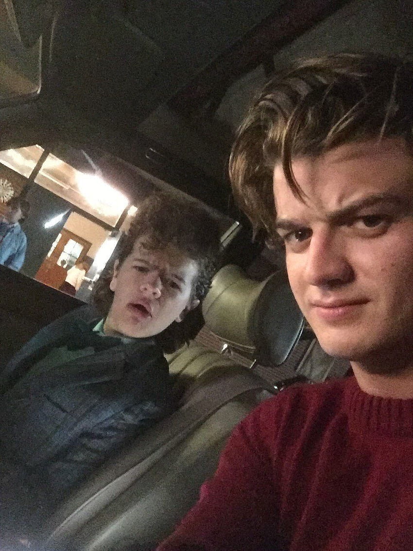 850x1133 STRANGER THINGS. Joe Keery. Steve Harrington. Gaten Mohinder Matarazzo. Dustin Henderson., dustin and steve HD phone wallpaper
