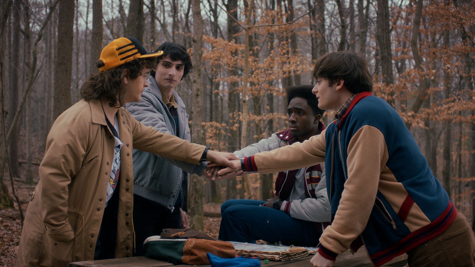 1920x1080 Steve, Dustin, Nancy, and Jonathan head into the Upside Down in the official trailer for Stranger Thing season 5 volume and we're even more worried now