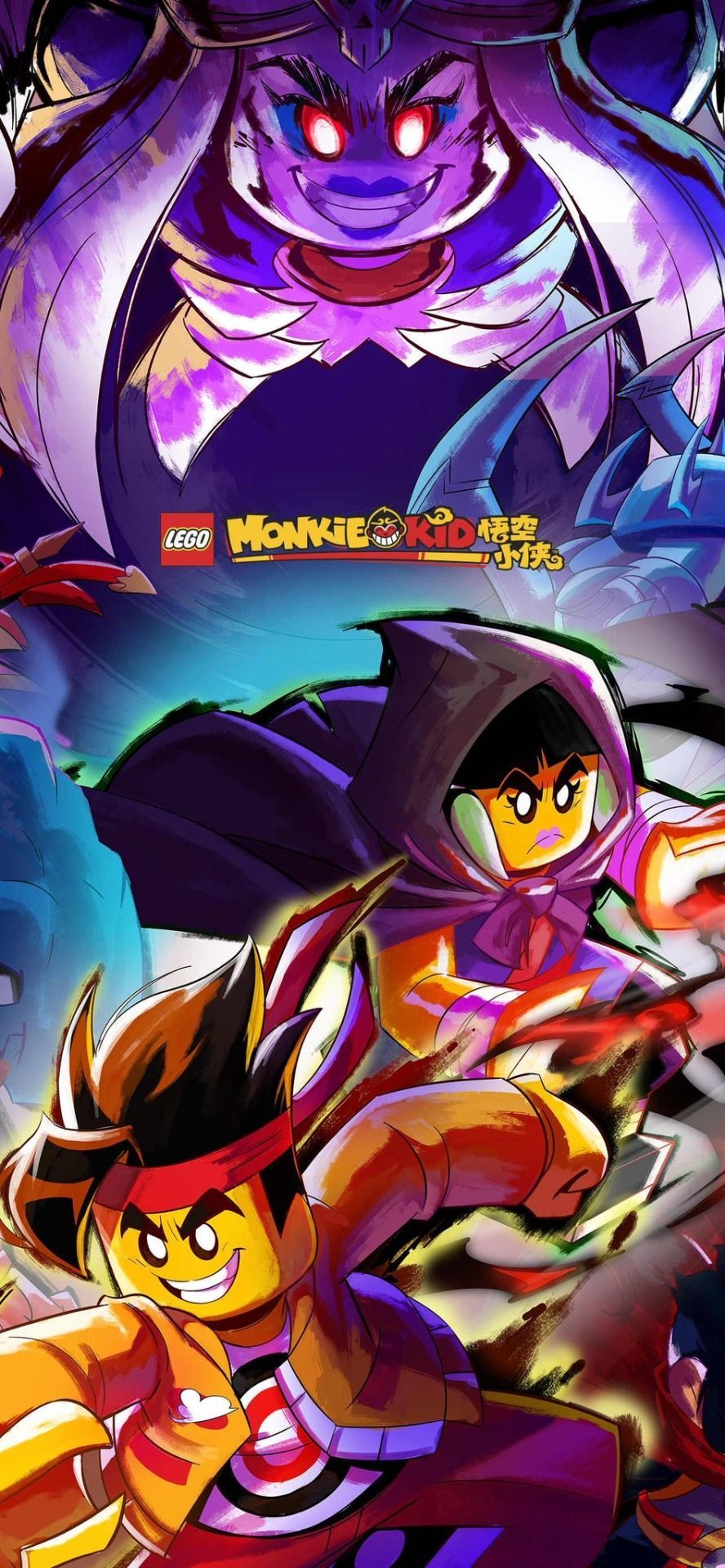 888x1920 image tagged with lego monkie kid, monkie kid, lmk