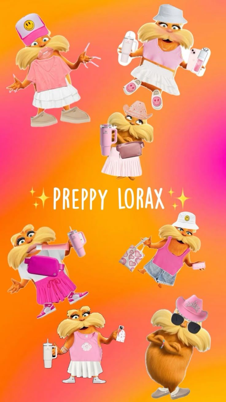 736x1308 Preppy Lorax wallpaper