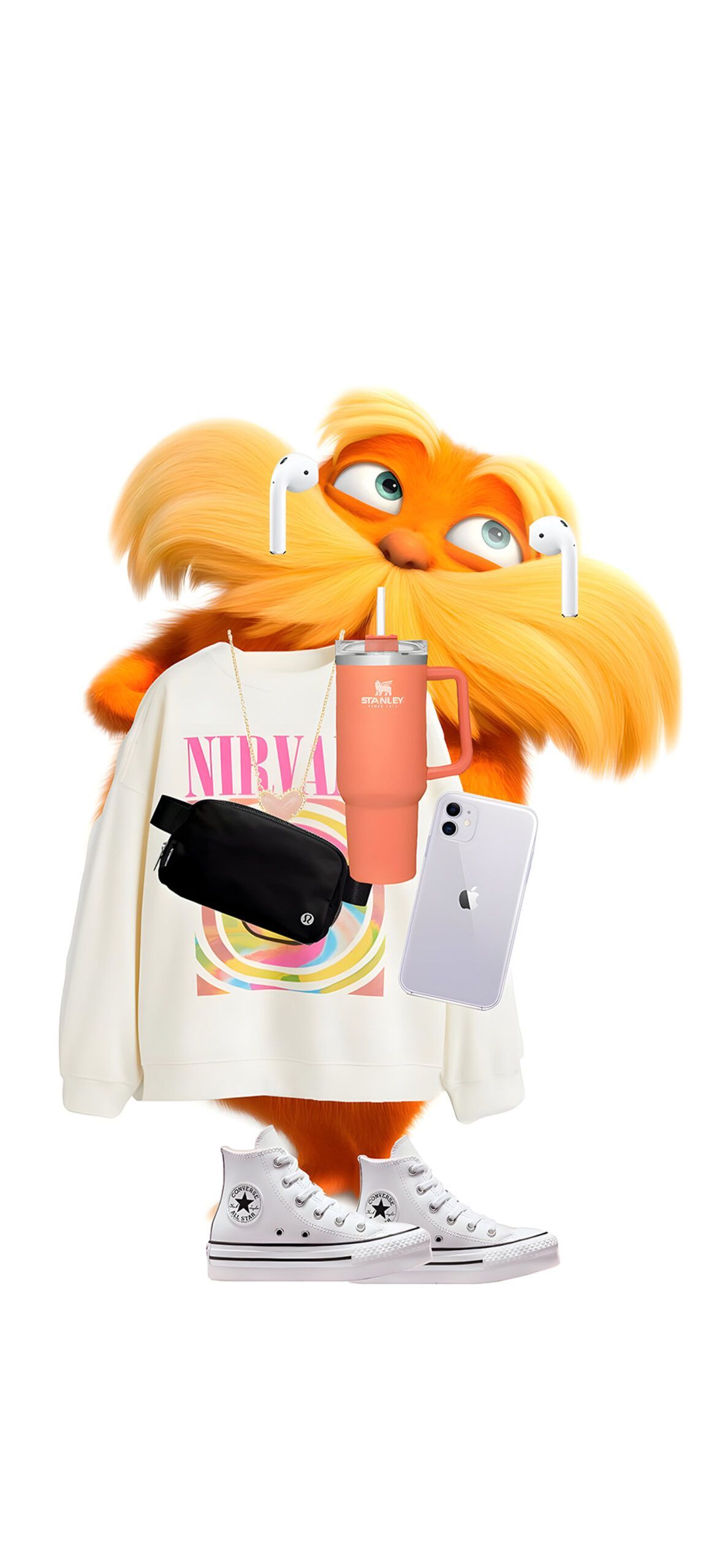1183x2560 Preppy Lorax Vibe Wallpaper Aesthetic Wallpaper HD