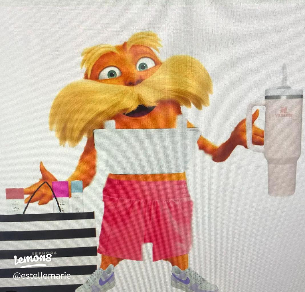 1069x1025 Transform Your Space with Preppy Lorax Wallpaper