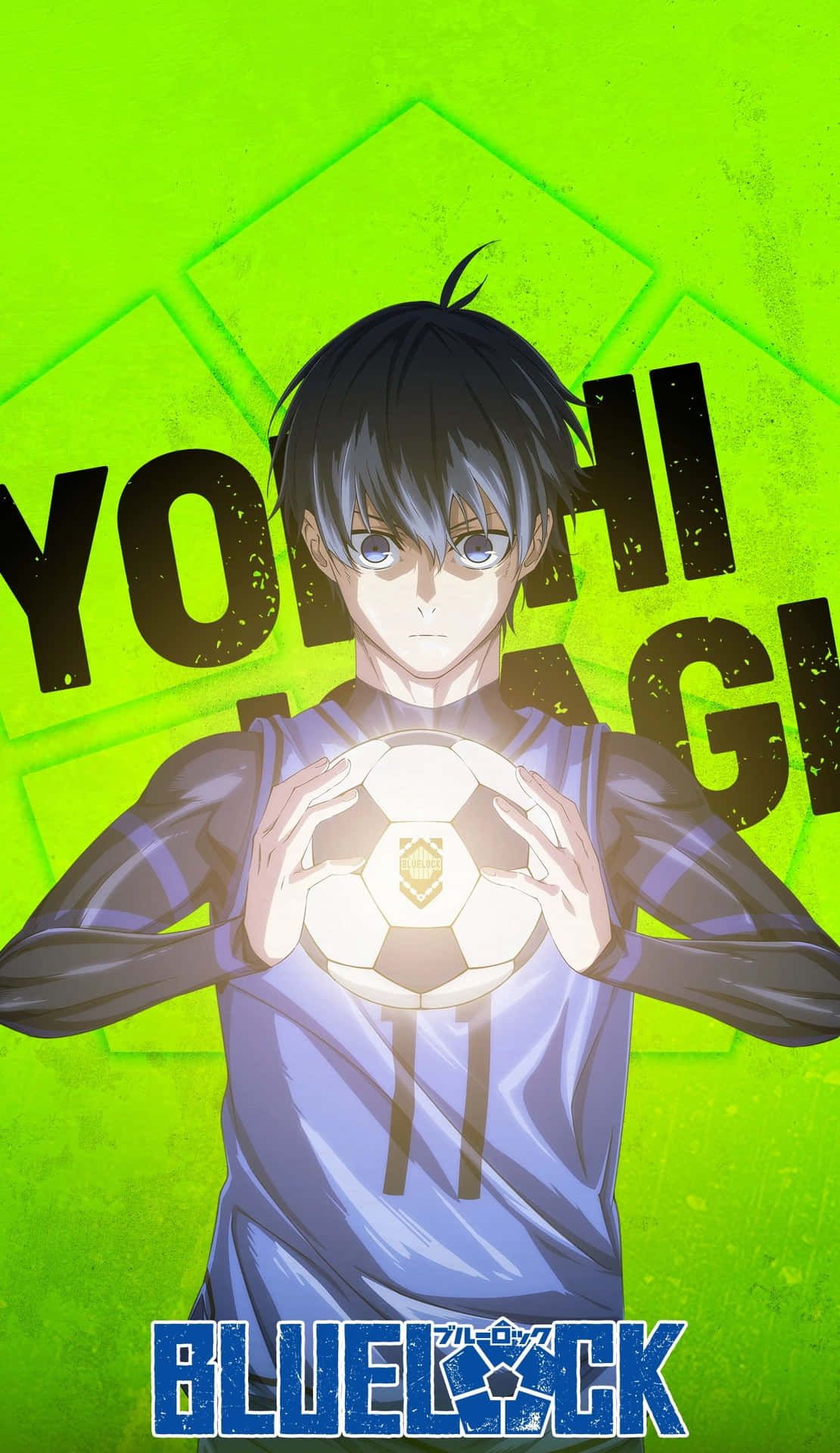 1110x1920 Download Yoichi Isagi Blue Lock Anime Poster Wallpaper