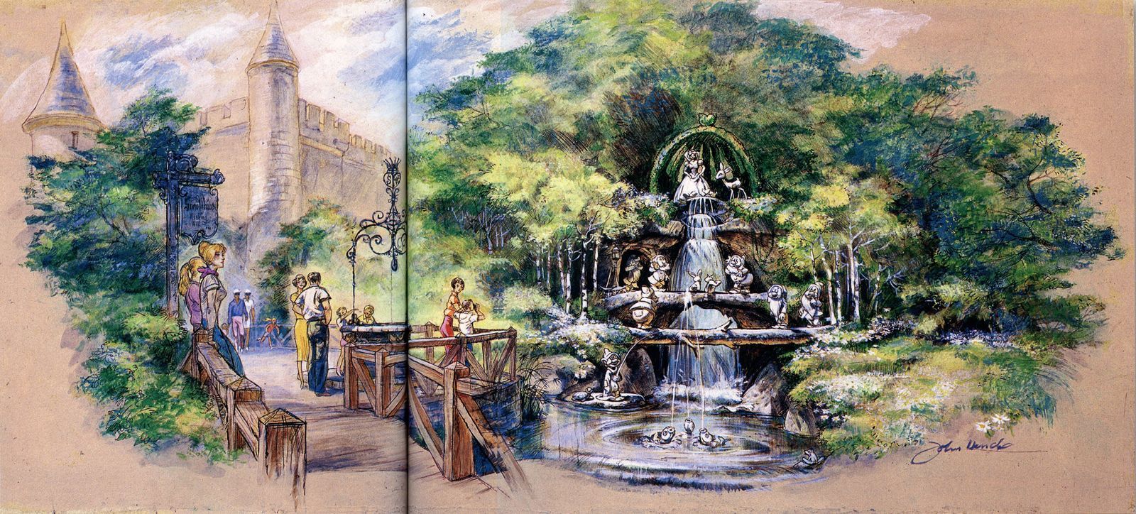 1600x724 Filmic Light White Archive: Snow White's Grotto Wishing Well
