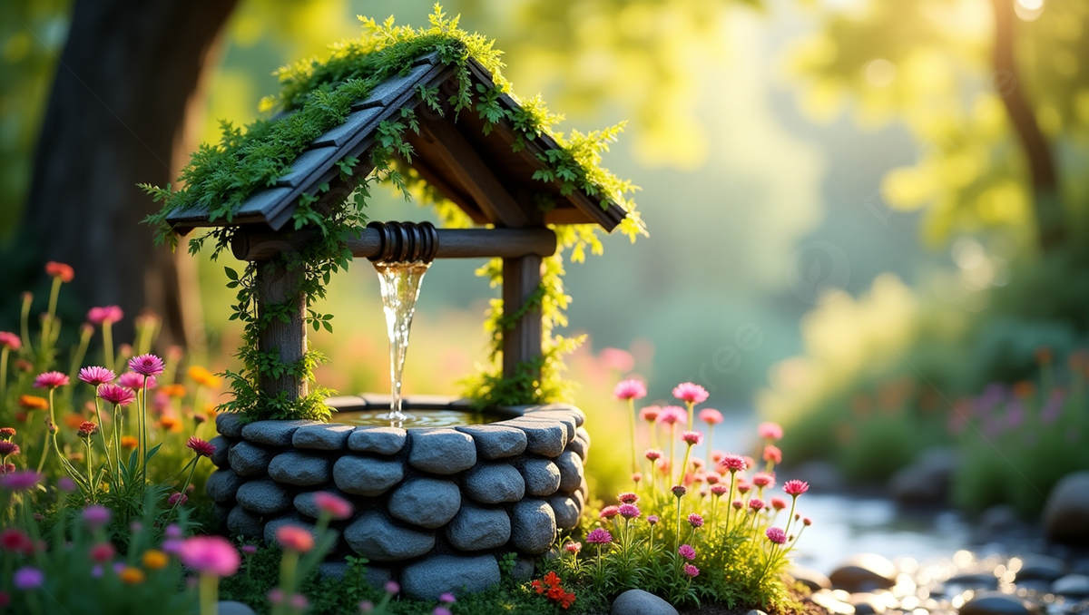 1200x678 Moss Covered Wishing Well, Wishing Well, Well, Garden Background Image And Wallpaper for Free Download