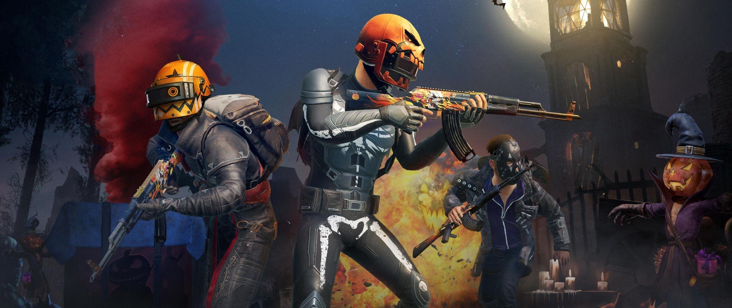 2560x1080 Pubg, Video Game, Halloween Update, Wallpaper Lite