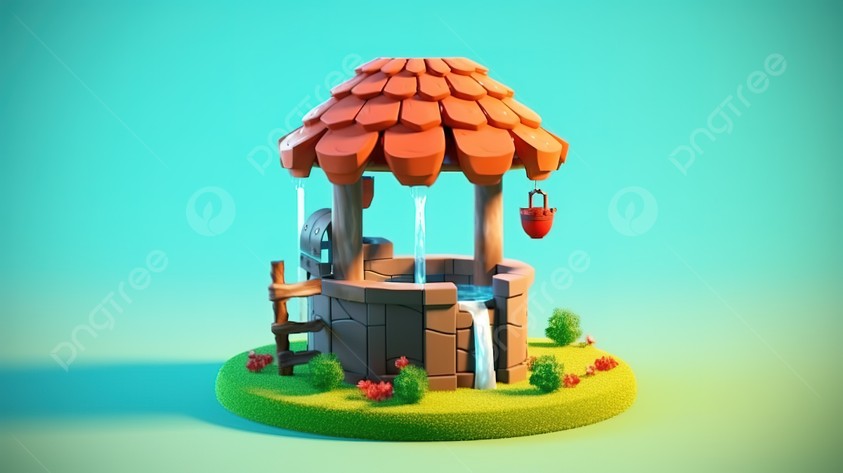 1200x673 3D Rendered Cartoon Wishing Well, Water Well, Medieval, Ancient Background Image And Wallpaper for Free Download