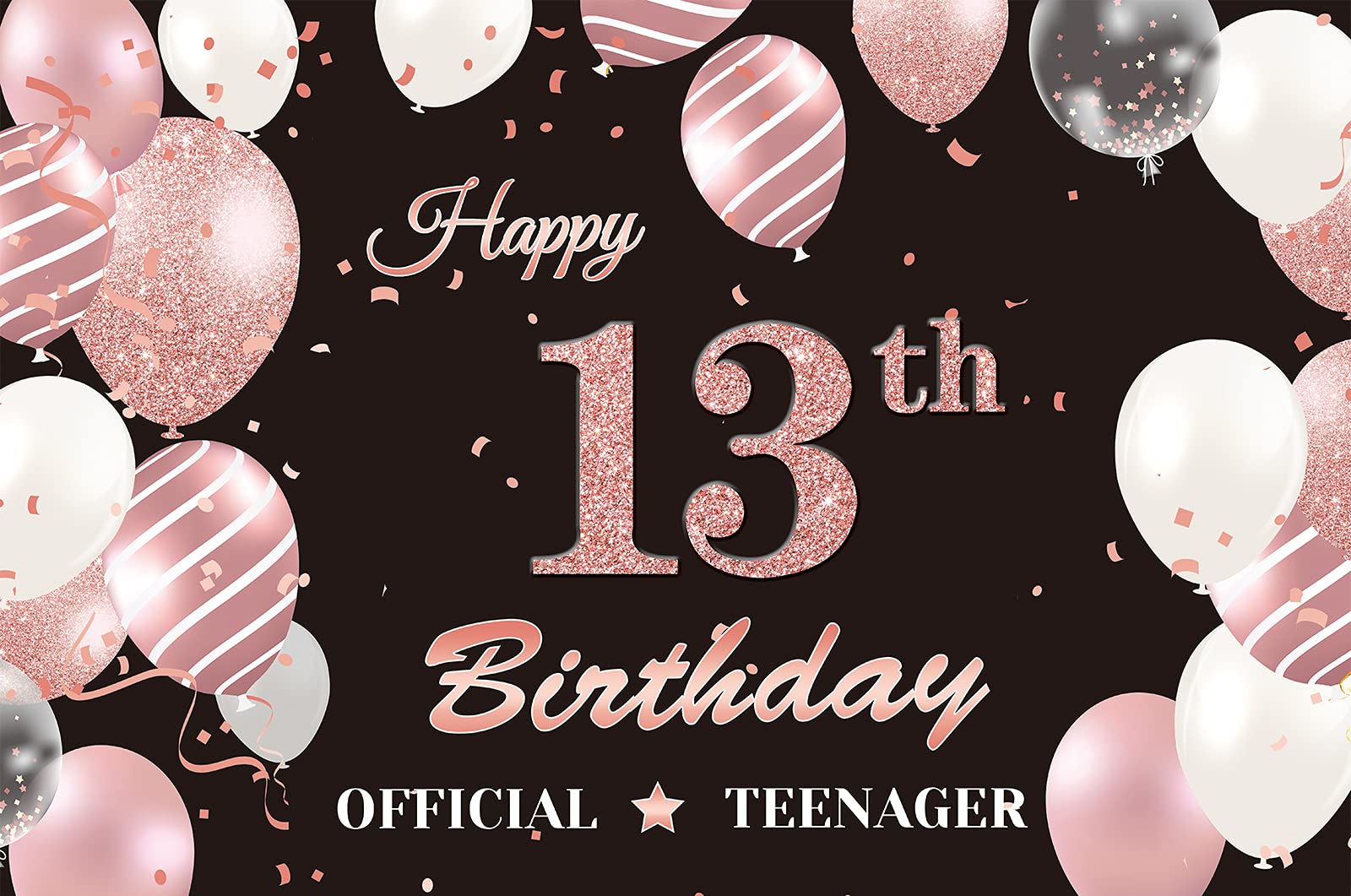 1600x1061 Birthday Decorations 13th Birthday Decorations For Boy Navy Blue And Silver, Happy 13th Birthday Backdrop, Triangle Flag Banner, Number 13 Balloon, Thirteen Year Old Birthday Party Supplies Boys 13th Birthday Decorations