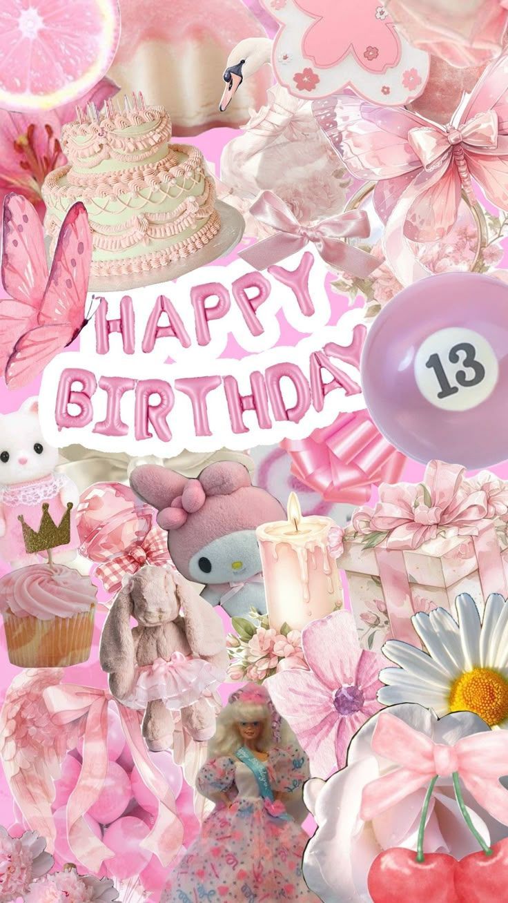 736x1308 Have a Pretty Pink Happy Birthday