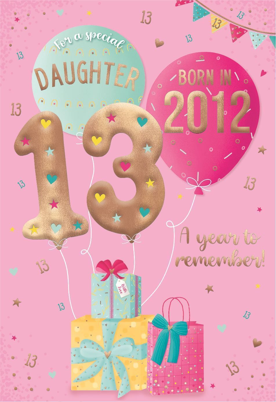 952x1383 ICG Daughter 13th Birthday Card