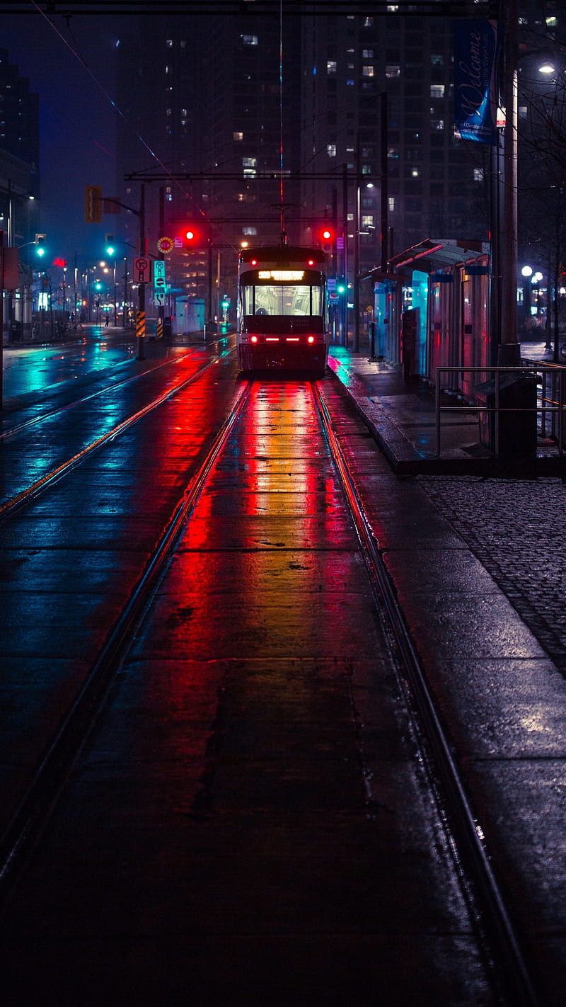 800x1422 HD urban nightlife wallpaper