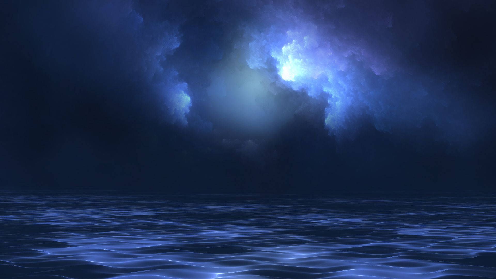 1920x1080 Beach Night Wallpaper