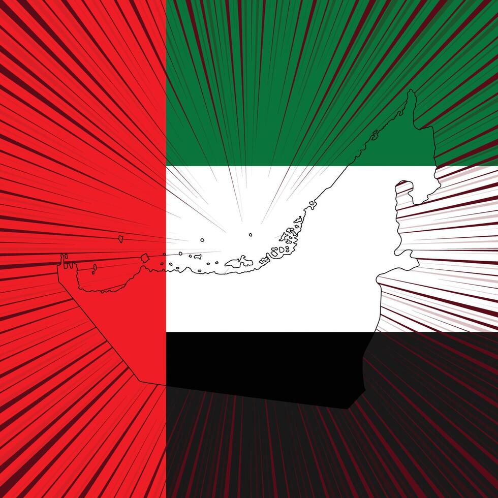 980x980 United Arab Emirates Independence Day Map Design