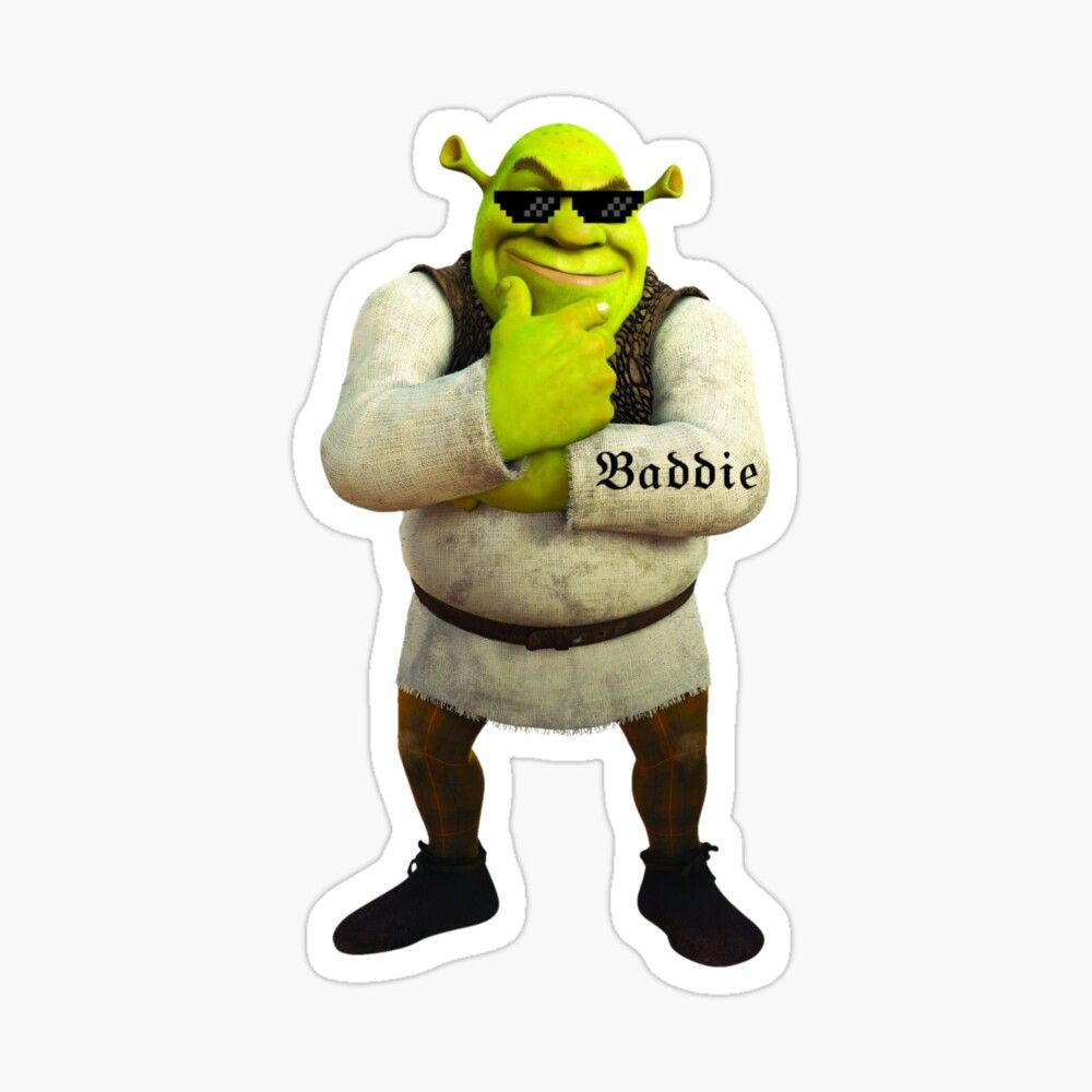 1000x1000 shrek the baddie Magnet