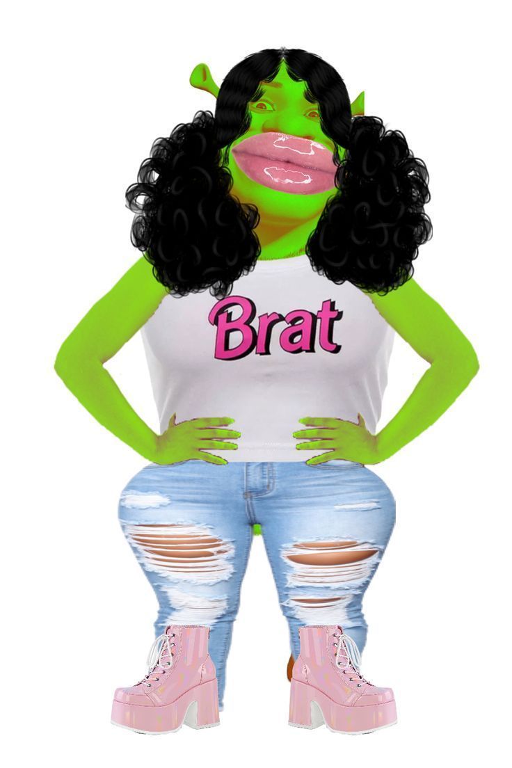 736x1104 Girl Shrek Wallpaper