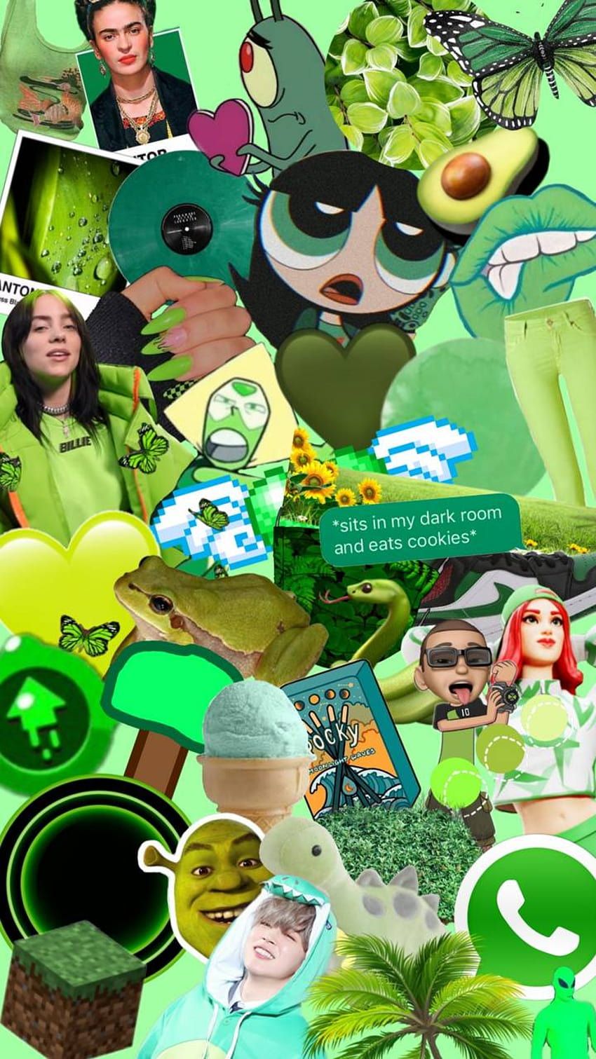 850x1511 Green aesthetic by LeoTheMiniDino, aesthetic shrek HD phone wallpaper