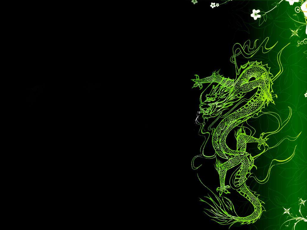 Download Gambar Wallpaper Black and Green Dragon terbaru 2020