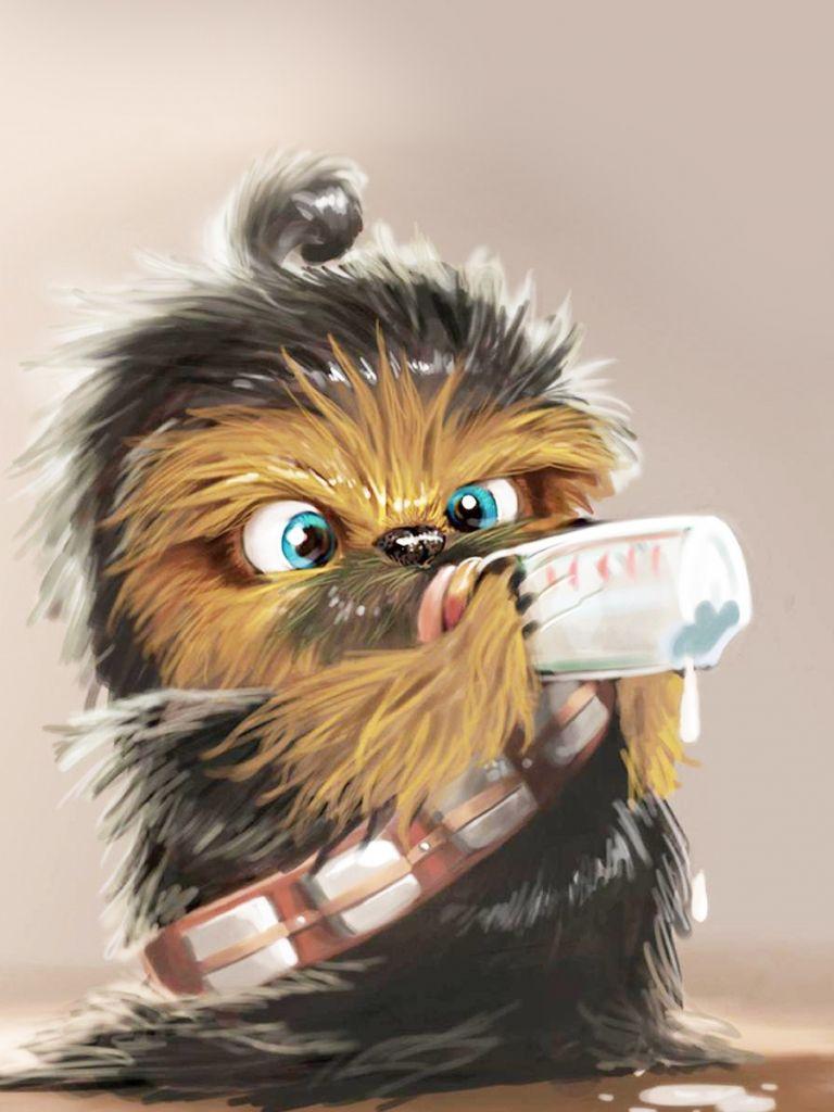 768x1024 Free download Baby Chewbacca wallpaper Funny wallpaper 15023