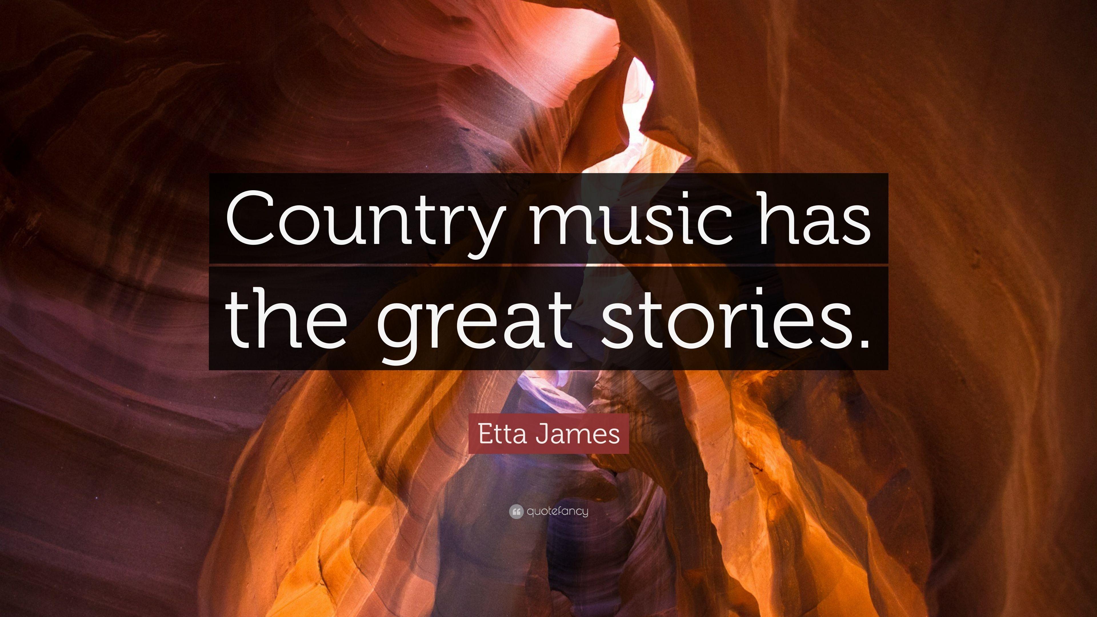3840x2160 Etta James Quote: “Country music has the great stories.” 7