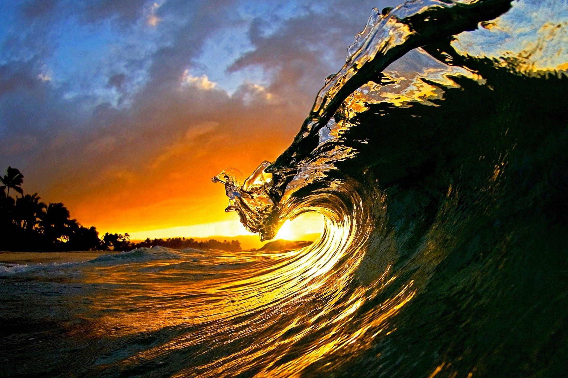 Sunset Wave Wallpapers - Top Free Sunset Wave Backgrounds - WallpaperAccess
