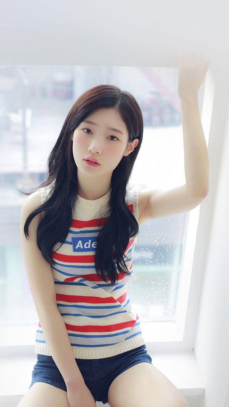750x1334 CHAEYEON IOI KPOP GIRL WHITE CUTE WALLPAPER HD IPHONE