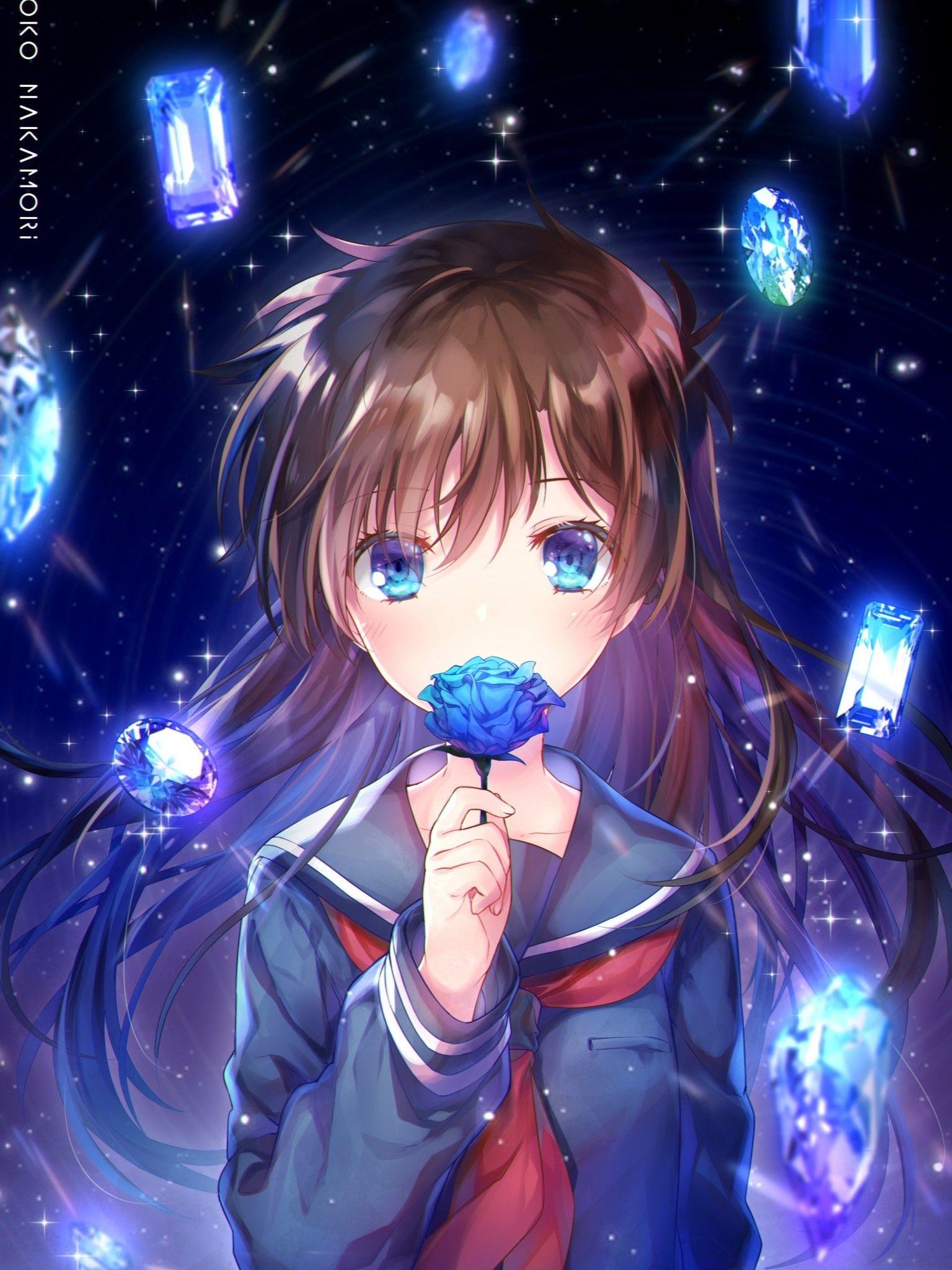 1536x2048 Download 1536x2048 Magic Kaito, Aoko Nakamori, School Uniform