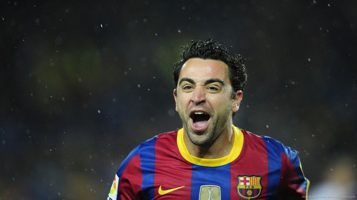 1366x768 xavi girlfriend iniesta Wallpaper 1366x768