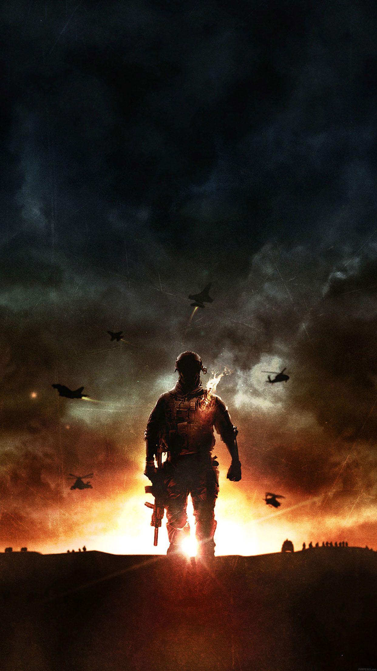 1242x2208 Battlefield 4 Lonely Game Art