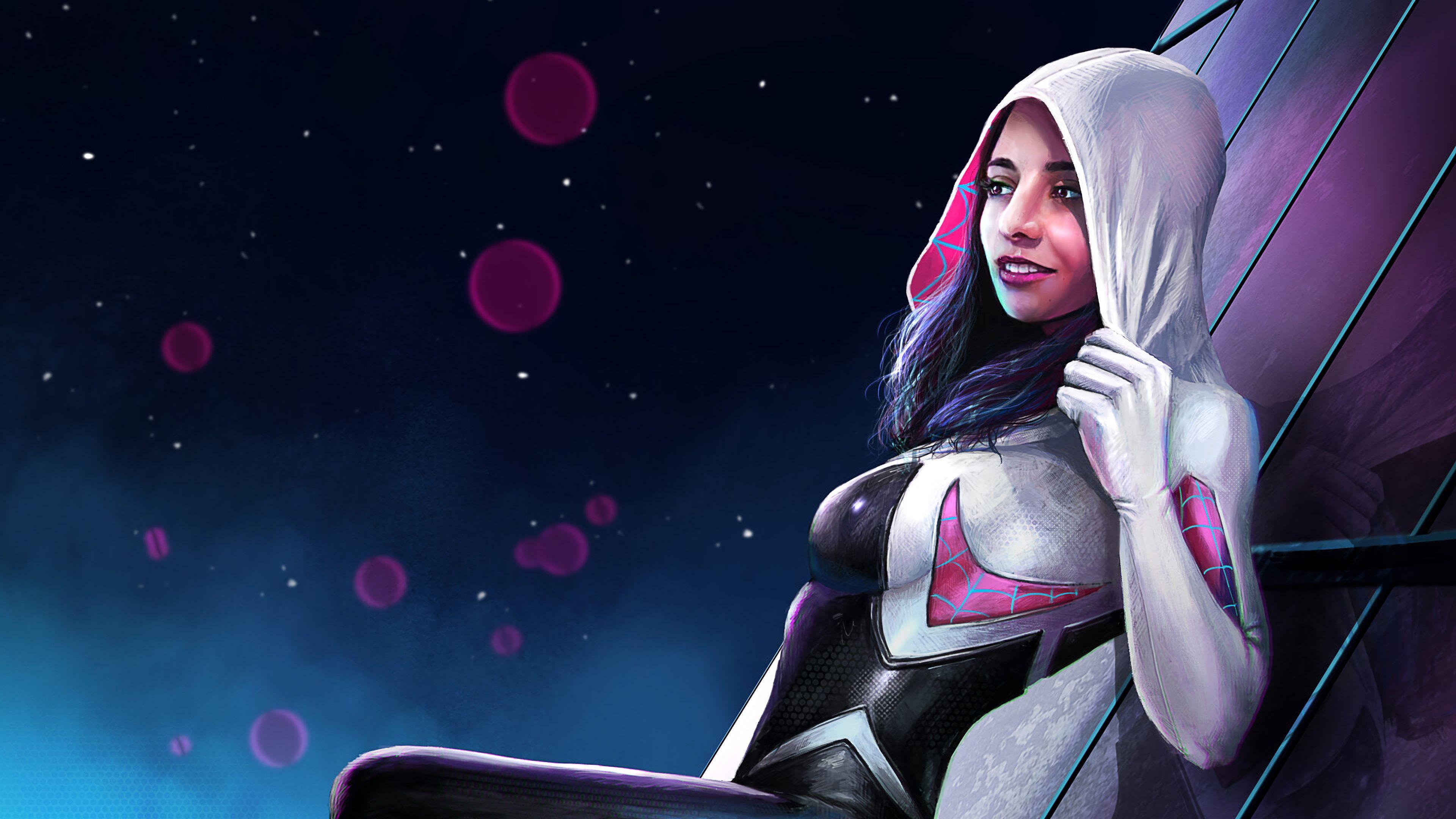 3840x2160 Spidergwen Fanart, HD Superheroes, 4k Wallpaper, Image