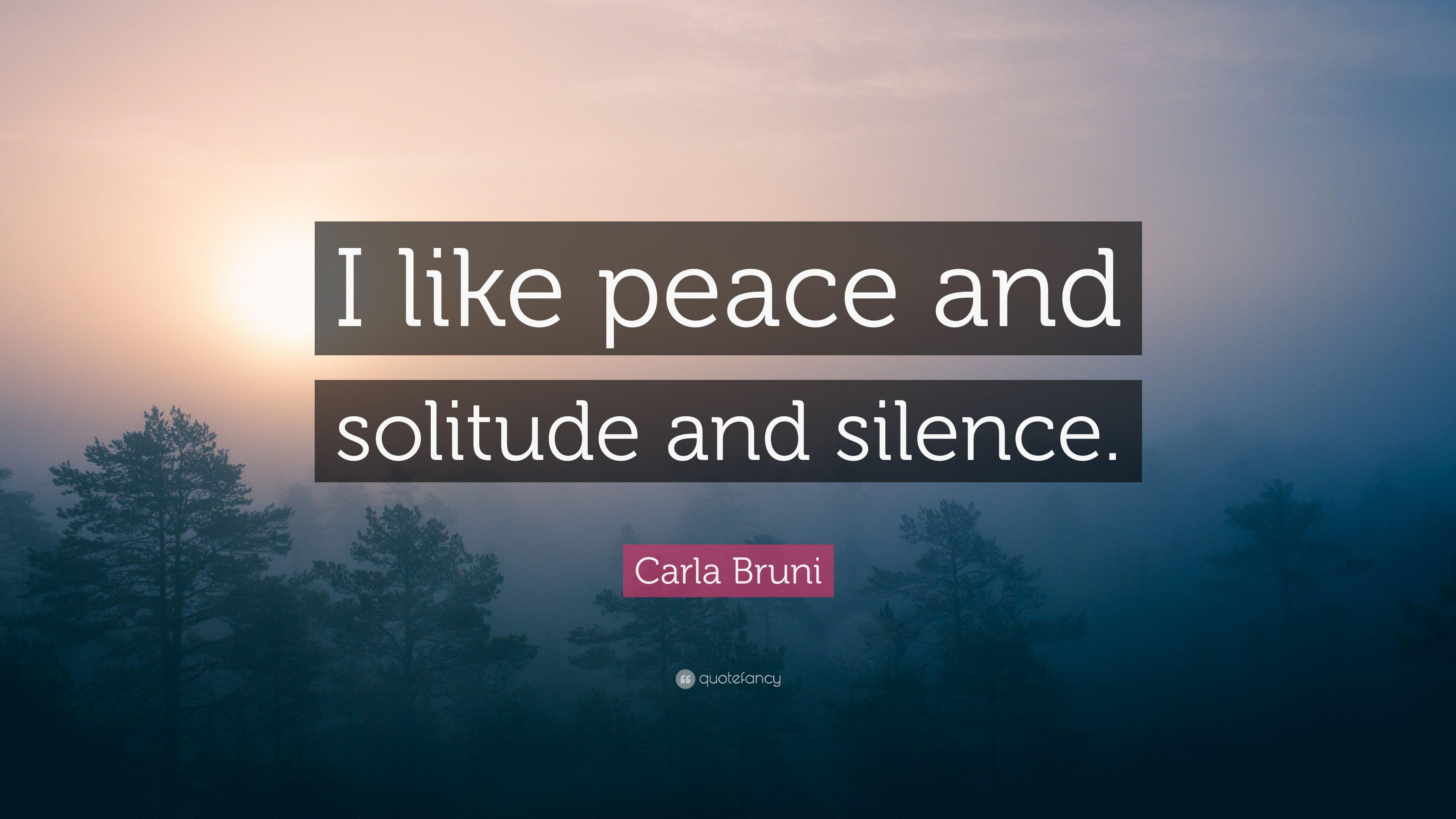 3840x2160 Carla Bruni Quote: “I like peace and solitude and silence.” 7