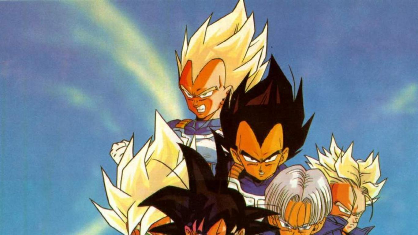 goku trunks and vegeta