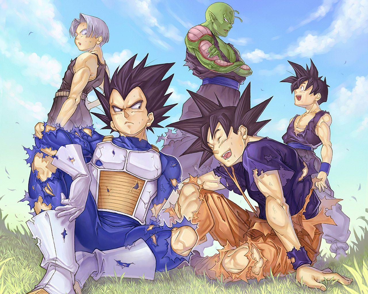 1280x1024 Image 722: dragonball gohan goku piccoro trunks vegeta wallpaper