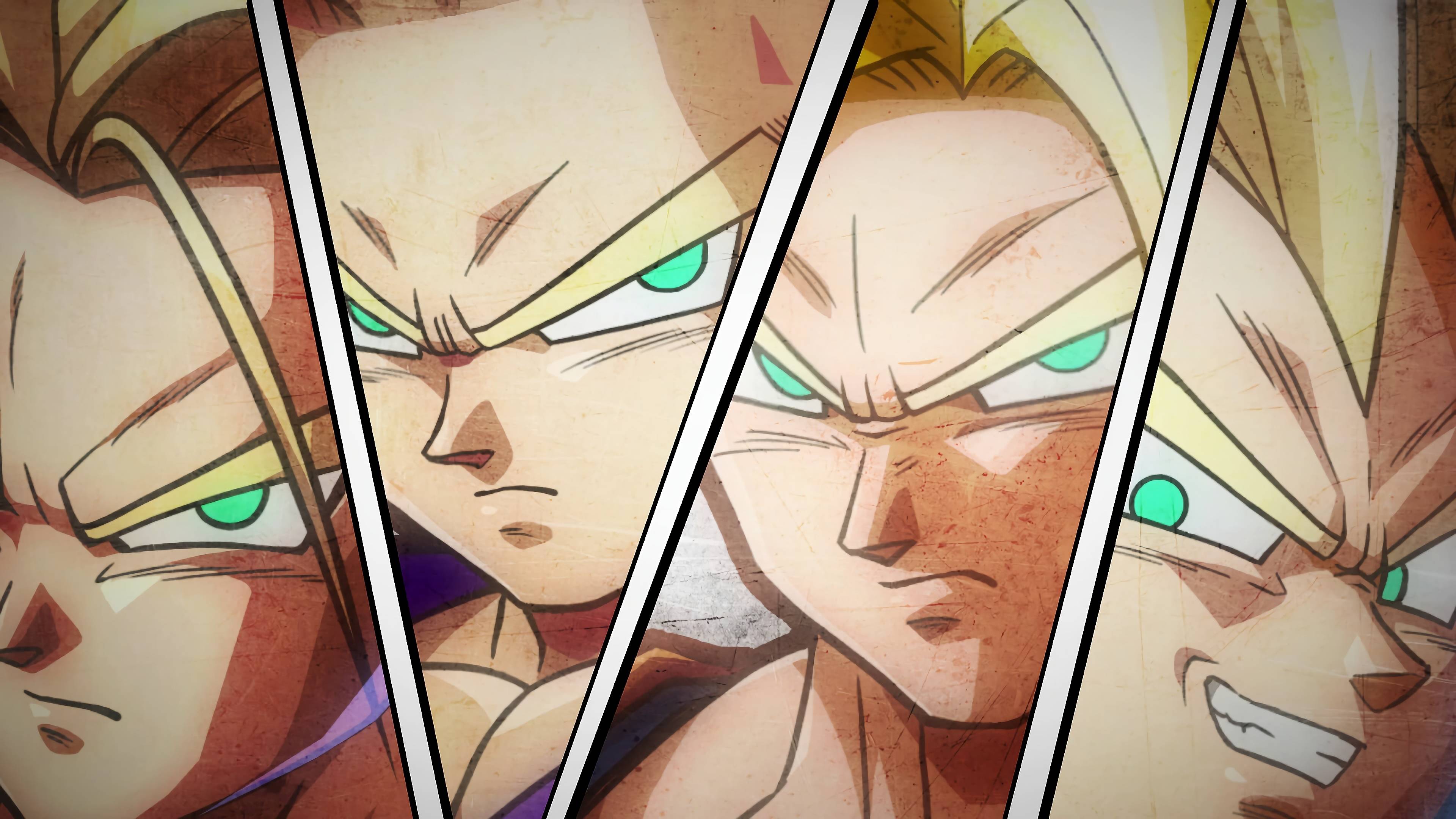 3840x2160 Super Saiyan Trunks Gohan Goku Vegeta Dragon Ball Fighterz 4K
