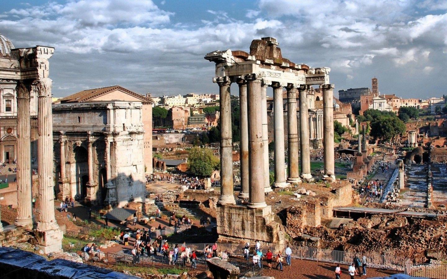 1440x900 The ruins of old Rome Italy Wallpaper 1440x900. Free Photo
