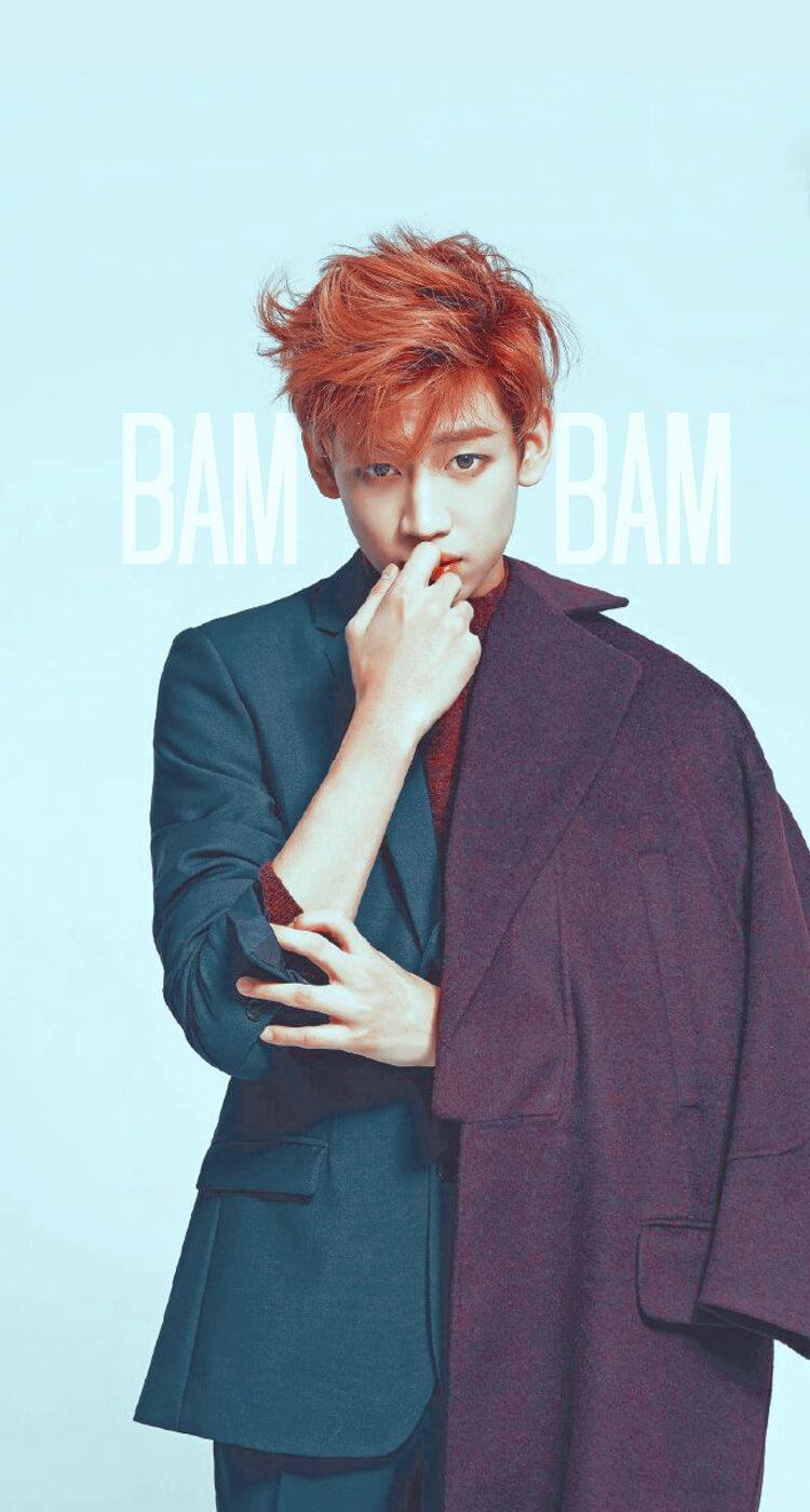 750x1400 Got7 Mark Red Hair Wallpaper