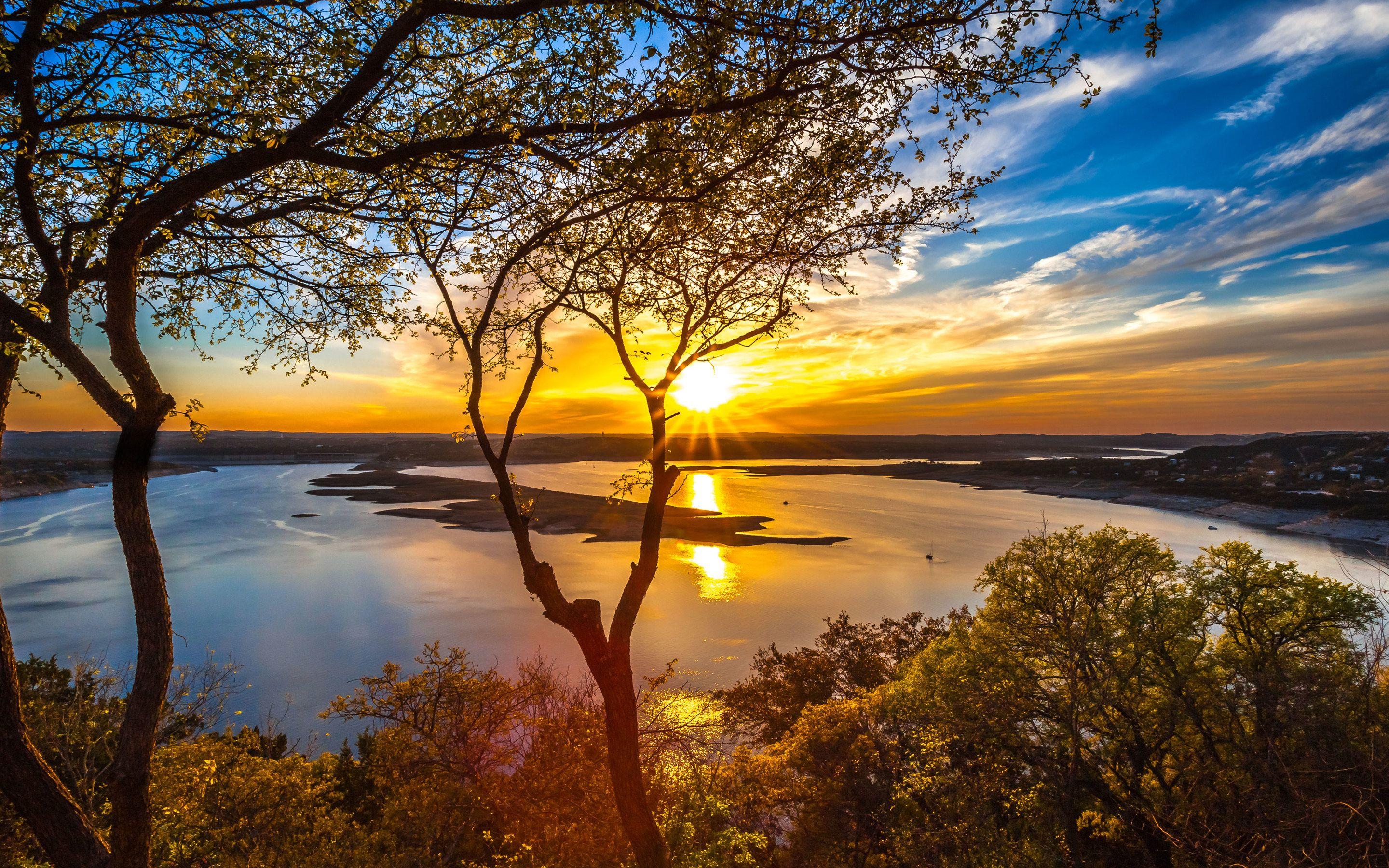2880x1800 Lake Travis Macbook Pro Retina HD 4k Wallpaper, Image