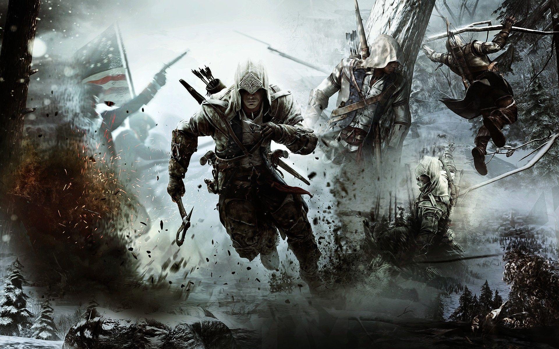 Wallpaper Assassins Creed 3 PC game 1920x1080 Full HD 2K Picture Image