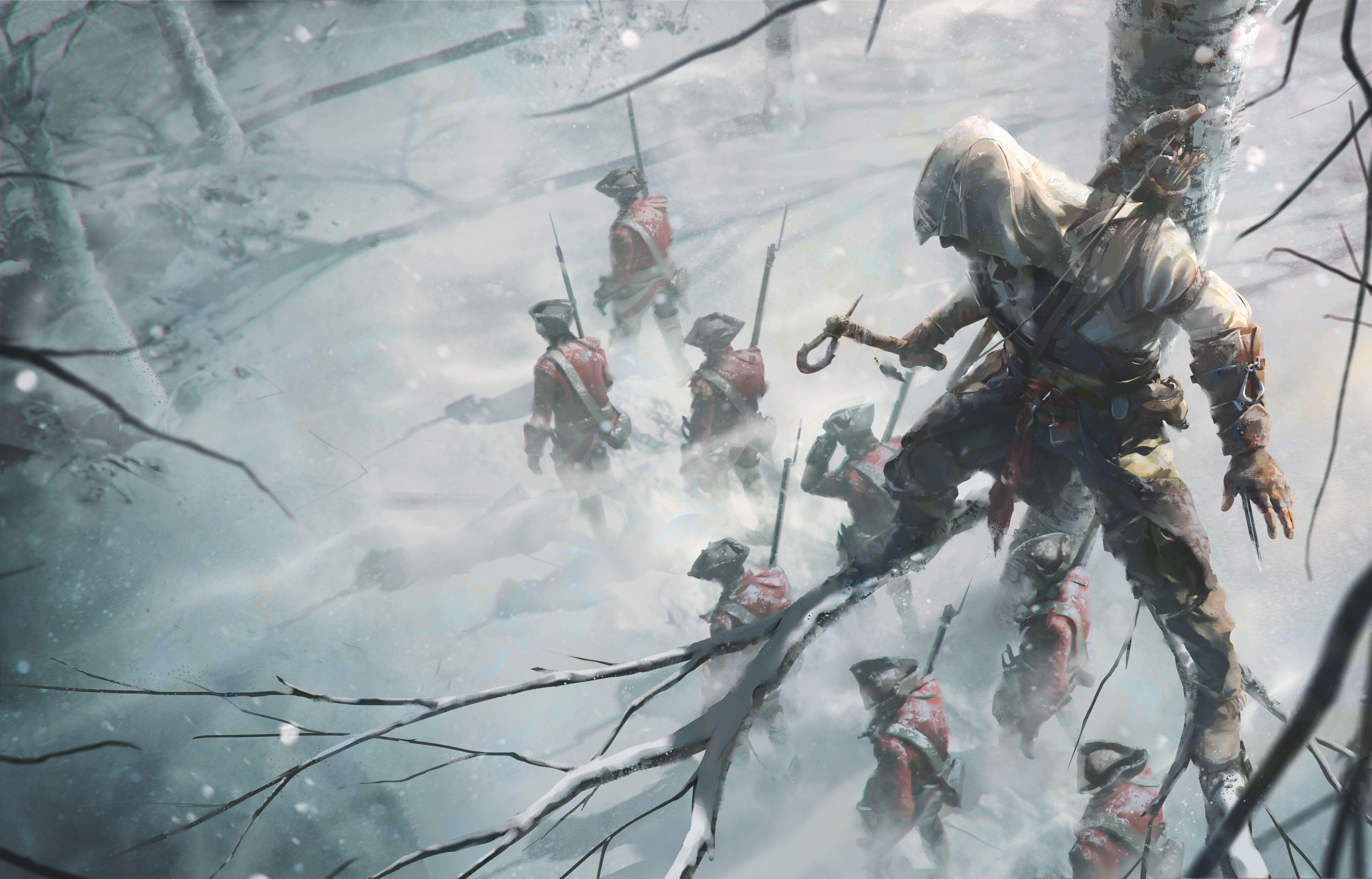 7800x5000 4K Ultra HD Assassin's Creed III Wallpaper and Background Image