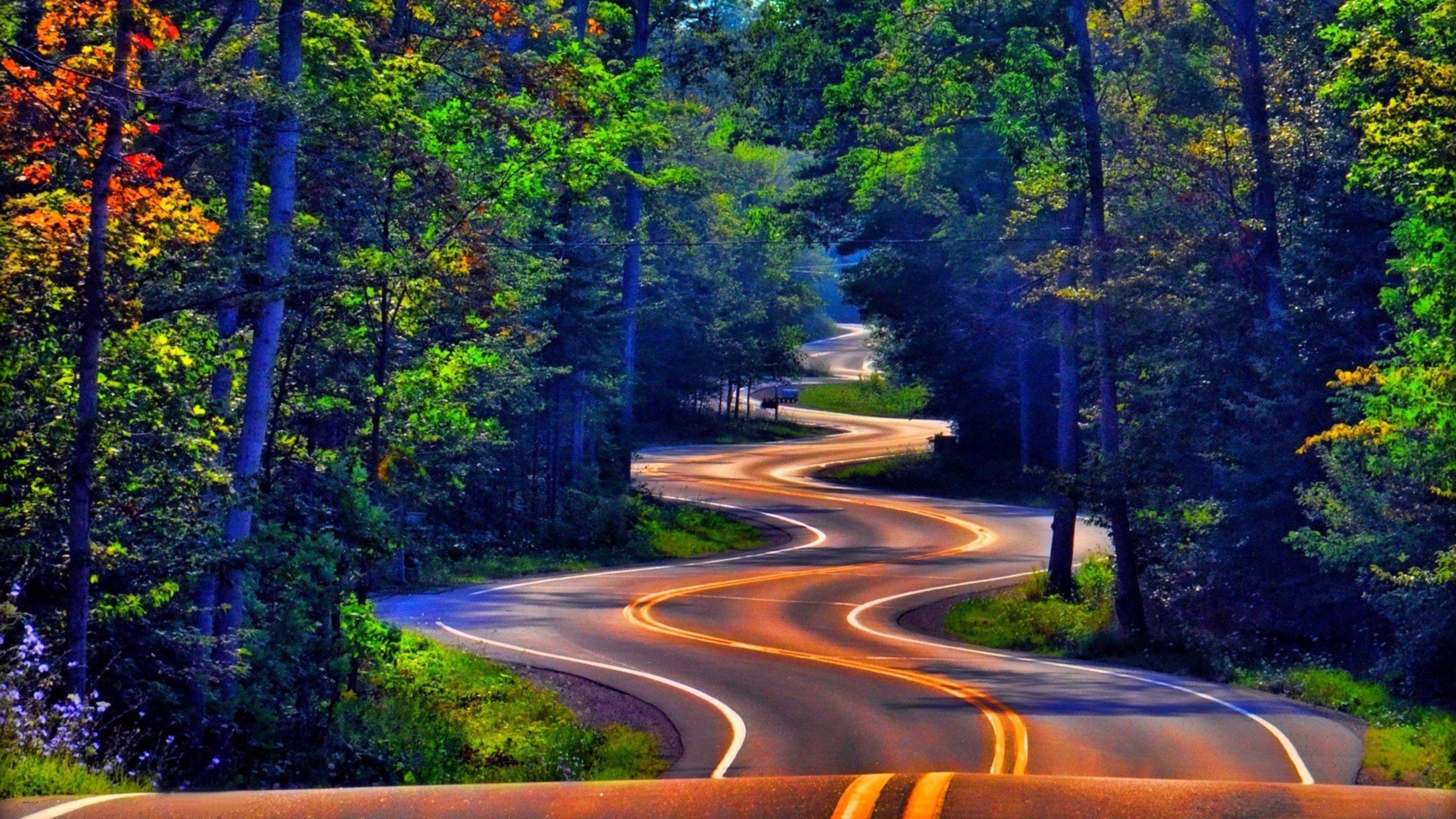 3840x2160 Free download Winding Road Nature 4K Wallpaper 4K Wallpaper