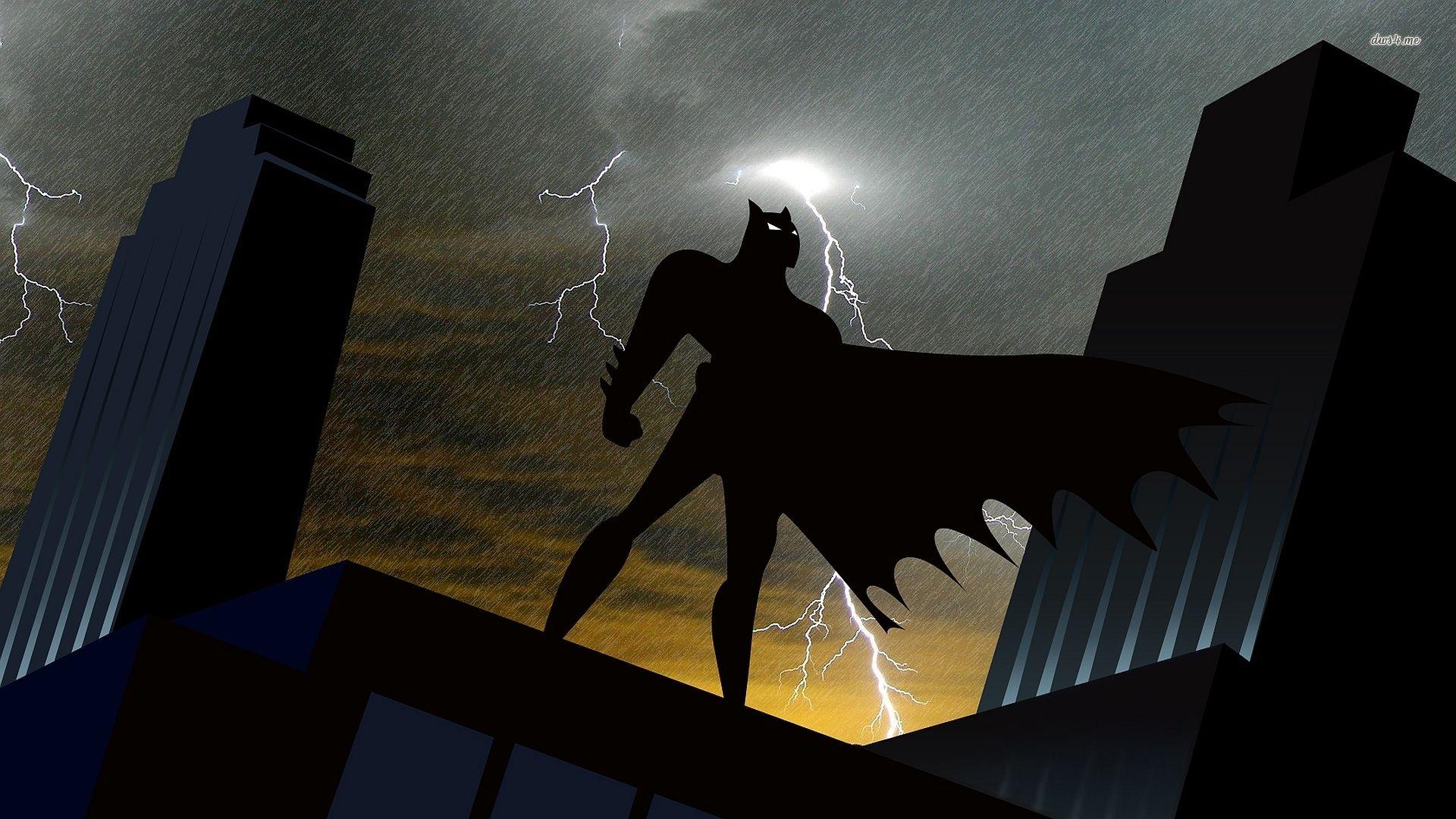 1920x1080 Batman in a stormy night wallpaper wallpaper