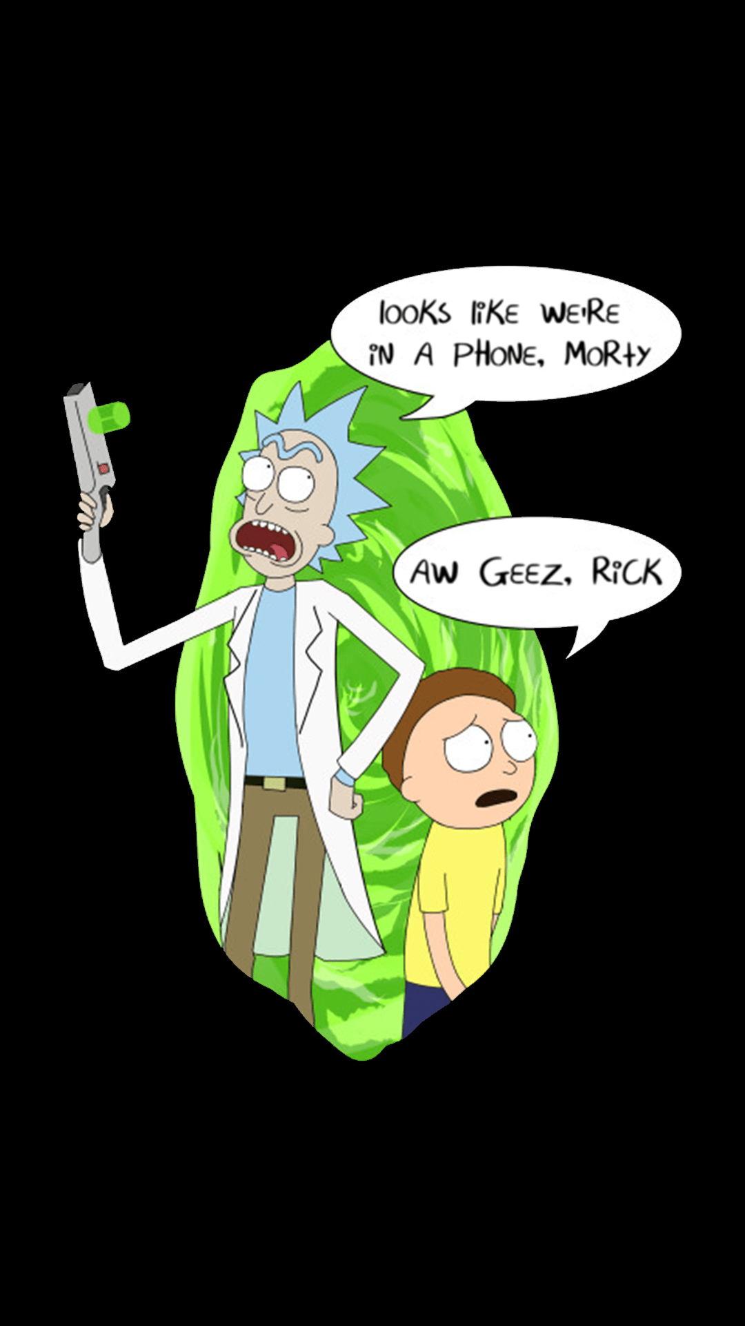 1080x1920 AMOLED Rick and Morty (1080x1920) (alternative S8 size in comment