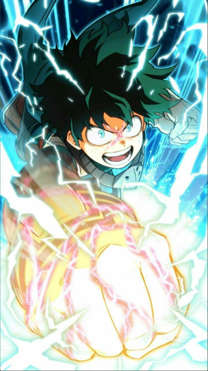 720x1280 My Hero Academia Deku Detroit Smash Wallpaper