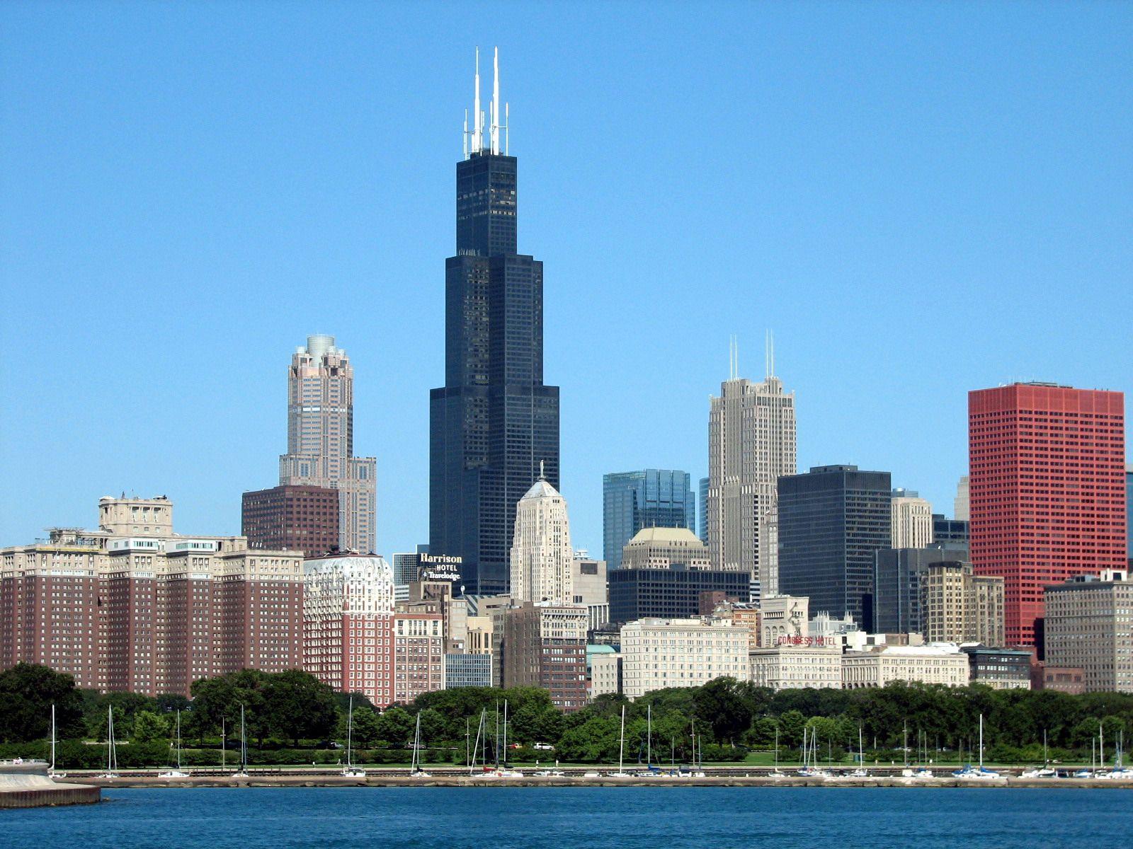 1600x1200 Chicago's Sears Tower. HD Windows Wallpaper