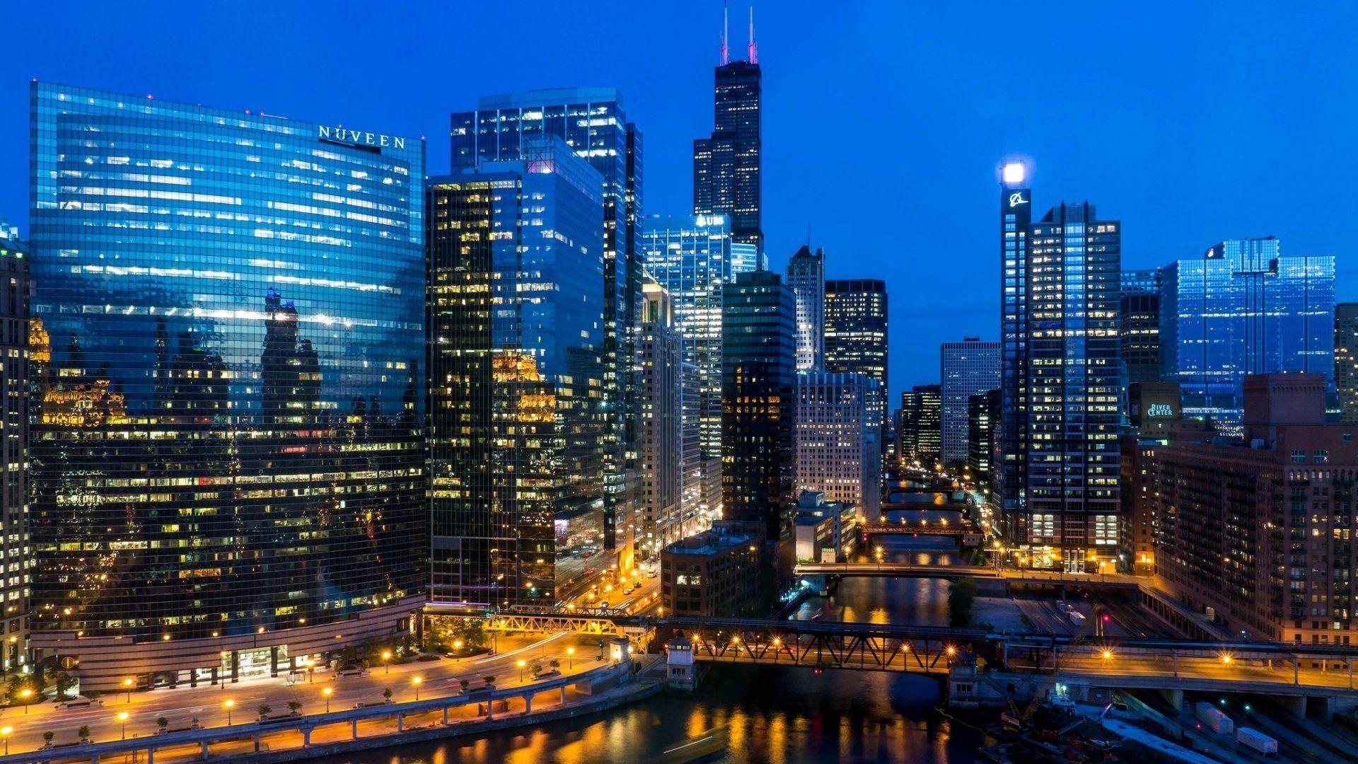 1920x1080 Download desktop wallpaper Chicago Ilinois Willis Tower 1920x1080