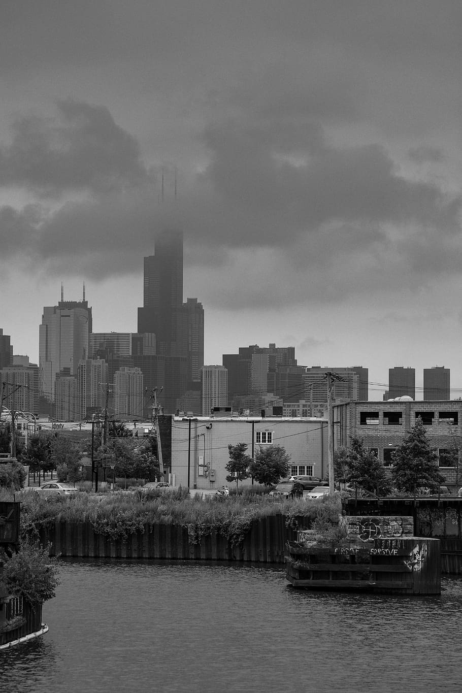 910x1365 HD wallpaper: chicago, united states, willis tower, cityscape